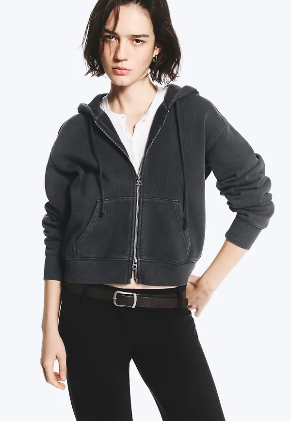 Fitted Zip Hoodie