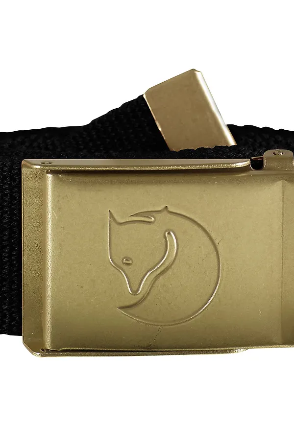 Fjällräven Canvas Brass Belt 4 cm Black