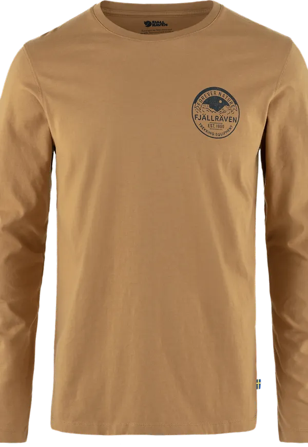 Fjällräven Forever Nature Badge Ls T-shirt Buckwheat Brown