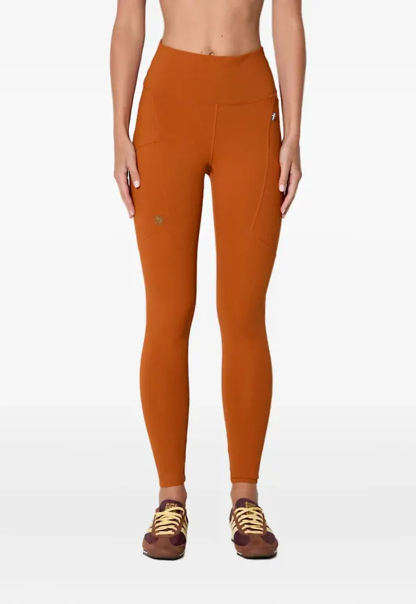 Fjällräven leggings med elastiskt midjeband - Orange