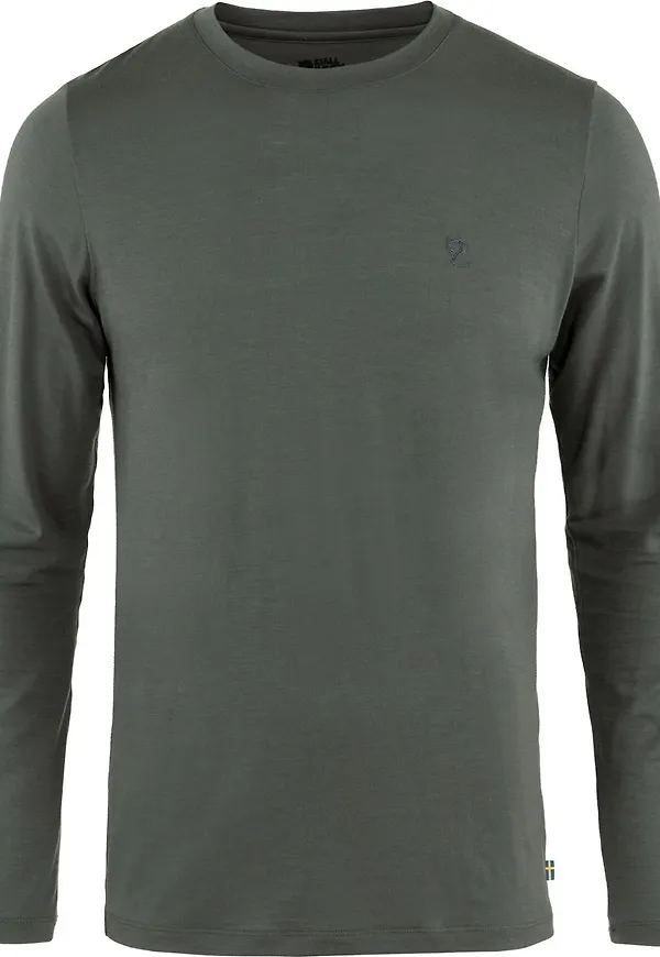 Fjällräven Men's Abisko Wool Long Sleeve Basalt