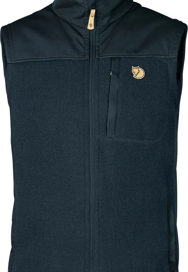 Fjällräven Men's Buck Fleece Vest Dark Navy