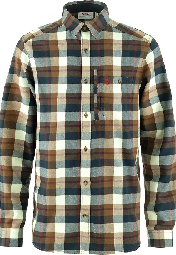Fjällräven Men's Fjällglim Relaxed Shirt Wood Brown/Chalk White