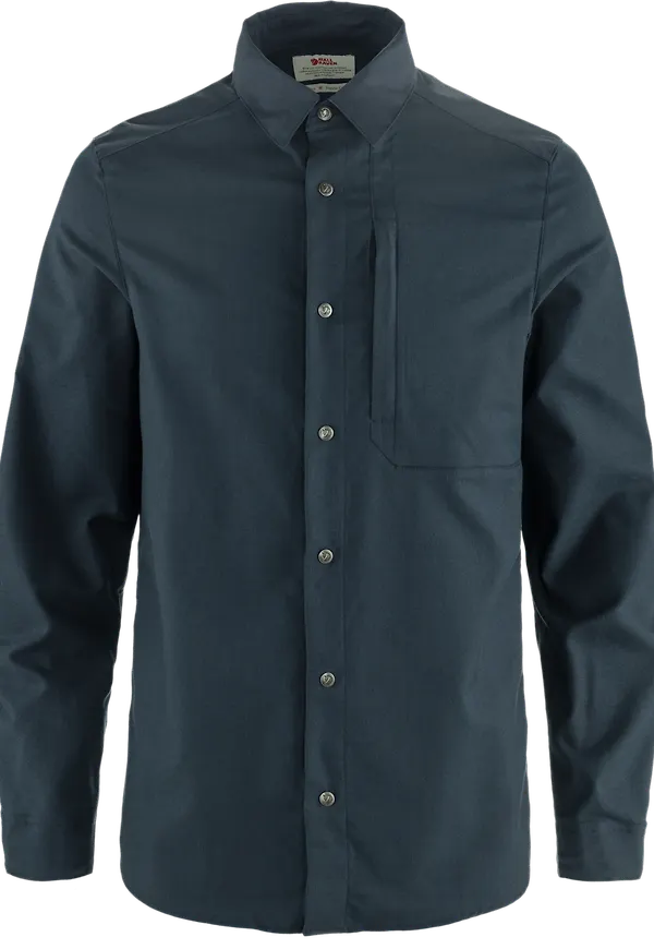 Fjällräven Men's Keb Trekking Shirt Long Sleeve Dark Navy-dark Navy