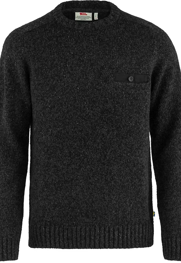 Fjällräven Men's Lada Round-neck Sweater Black