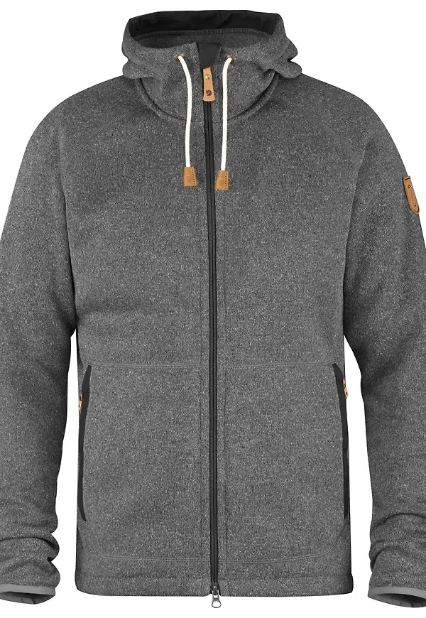 Fjällräven Men's Övik Fleece Hoodie Dark Grey