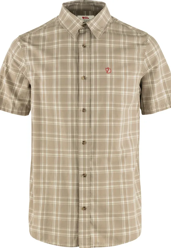 Fjällräven Men's Övik Lite Shirt Short Sleeve Fossil-Chalk Rose