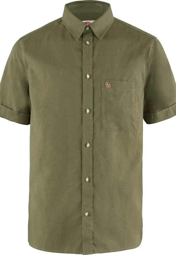 Fjällräven Men's Övik Travel Shirt Short Sleeve Green