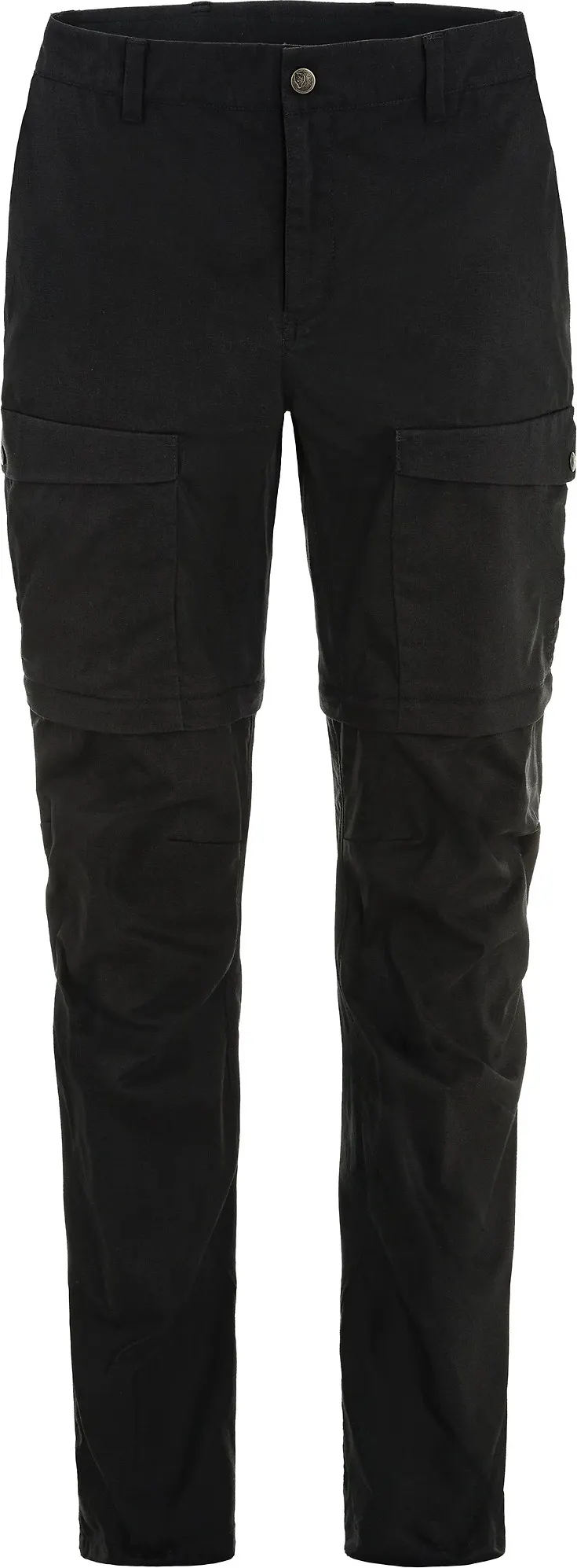 Fjällräven Women's Abisko Hybrid Trail Trousers Zip-Off Black