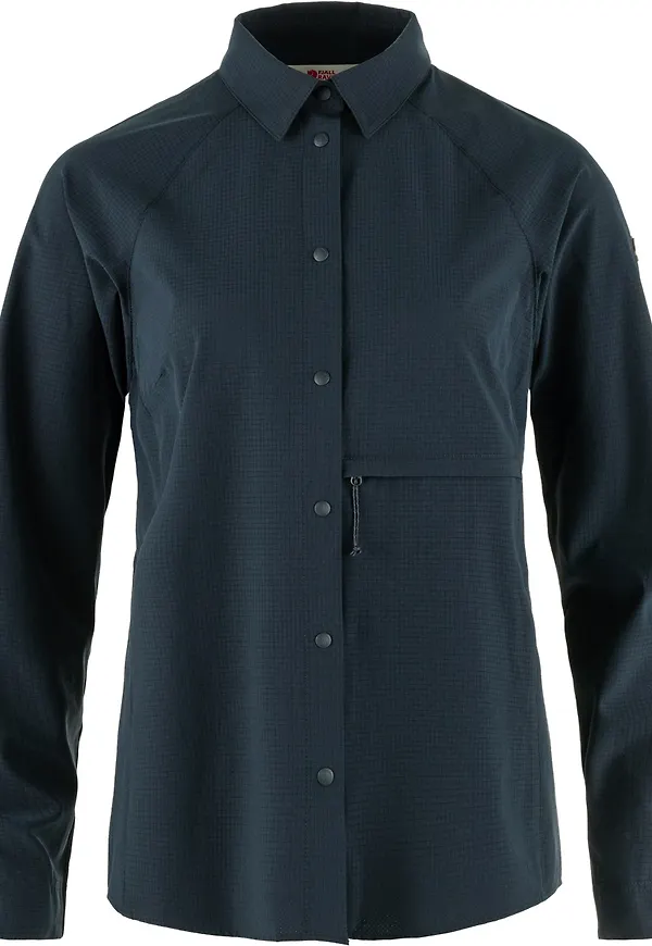 Fjällräven Women's Abisko Trekking Shirt Dark Navy