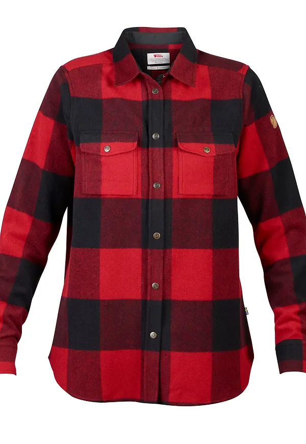 Fjällräven Women's Canada Shirt Longsleeve Red