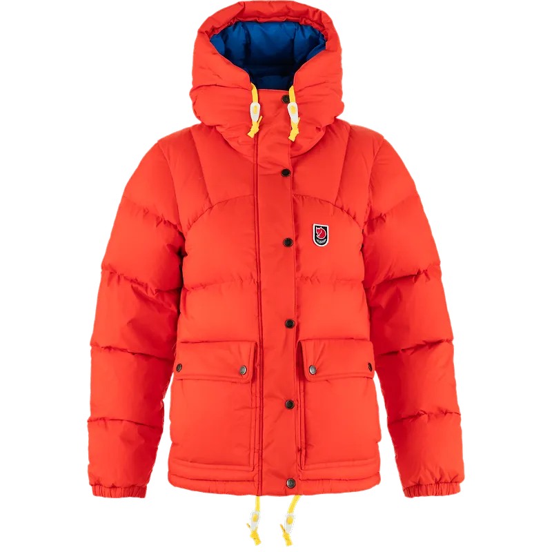Fjällräven Women's Expedition Down Lite Jacket Flame Orange/UN Blue
