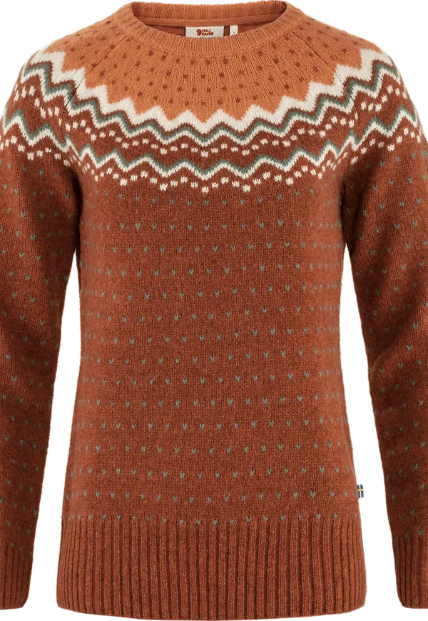 Fjällräven Women's Övik Knit Sweater Autumn Leaf/Desert Brown