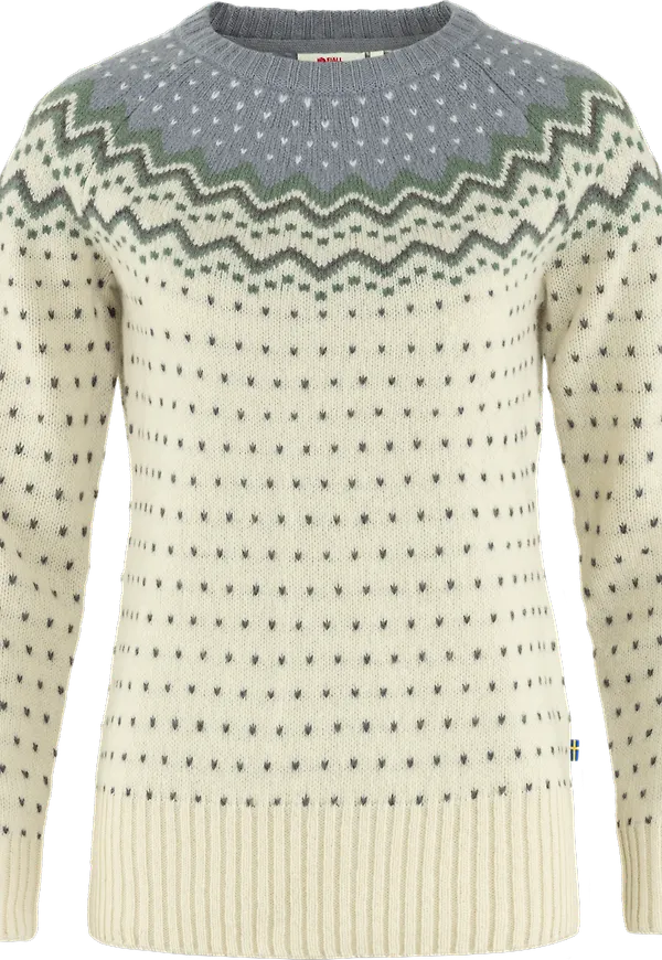 Fjällräven Women's Övik Knit Sweater Chalk White/Flint Grey