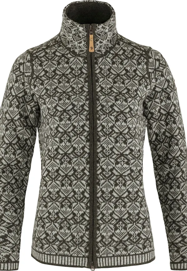 Fjällräven Women's Snow Cardigan Dark Olive