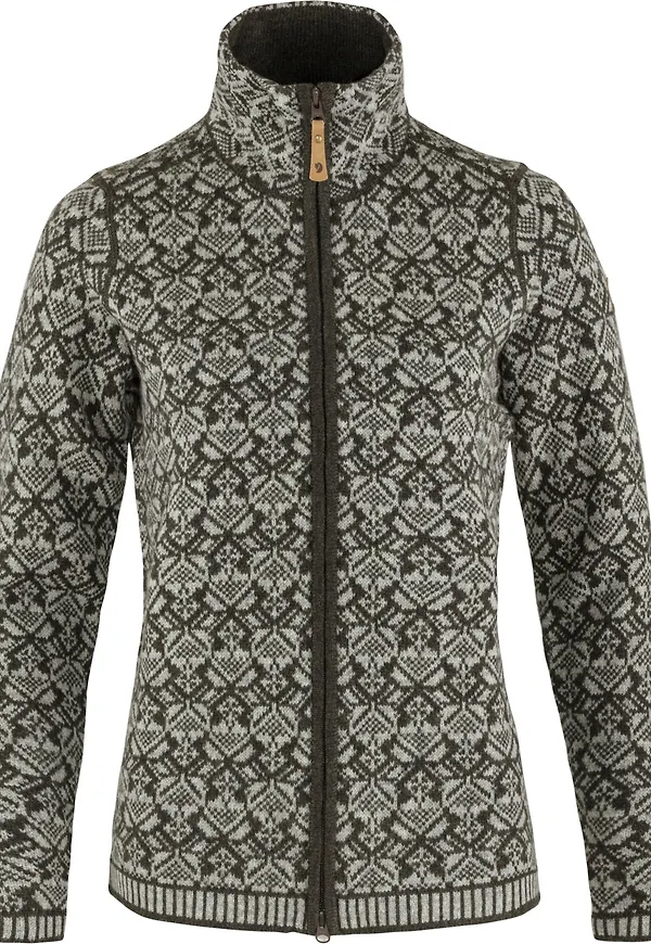 Fjällräven Women's Snow Cardigan Dark Olive