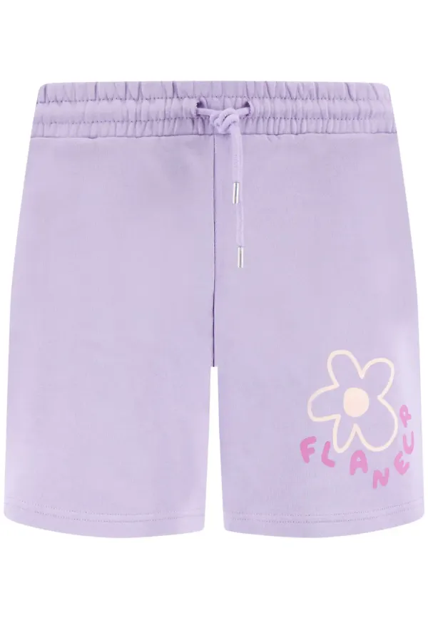 FLÂNEUR Blossom blommiga träningsshorts - Lila