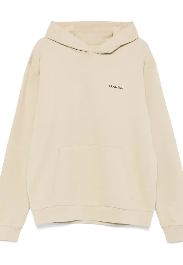 FLÂNEUR jacka med dragkedja och logotyp - Neutral