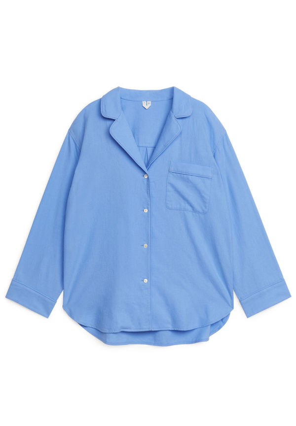 Flannel Pyjama Shirt - Blue