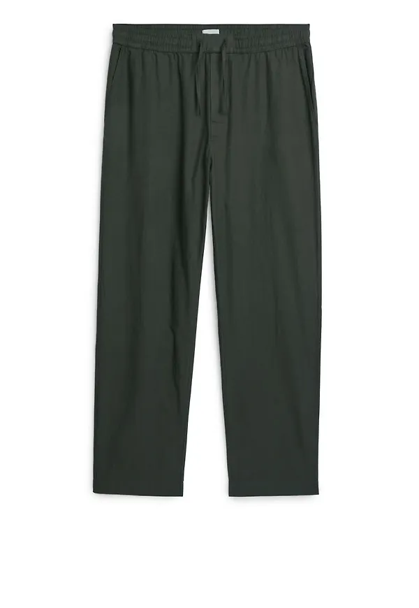 Flannel Pyjama Trousers - Beige