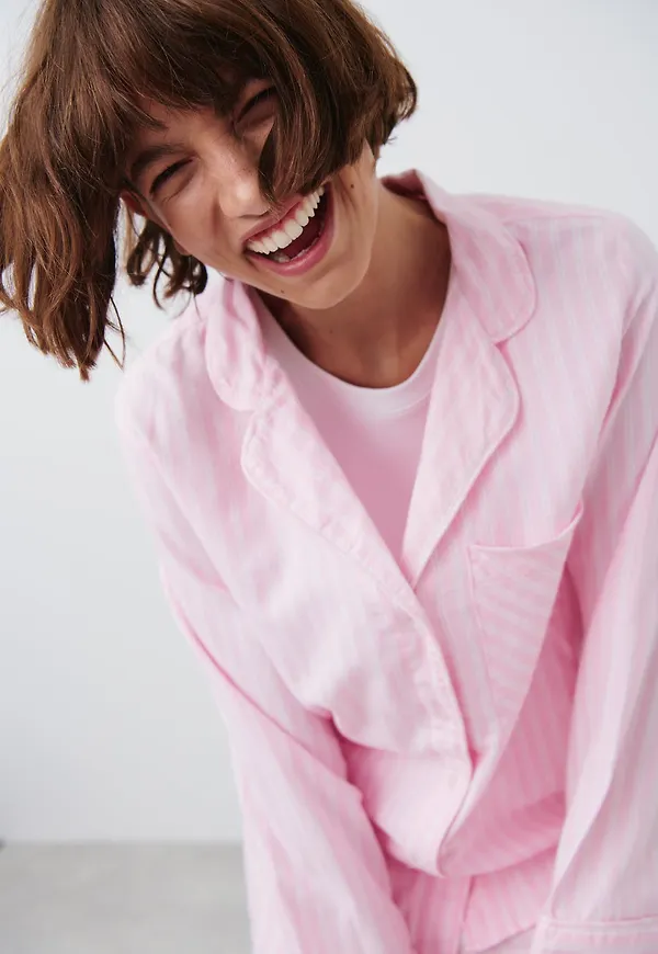 Flannel pyjamas shirt