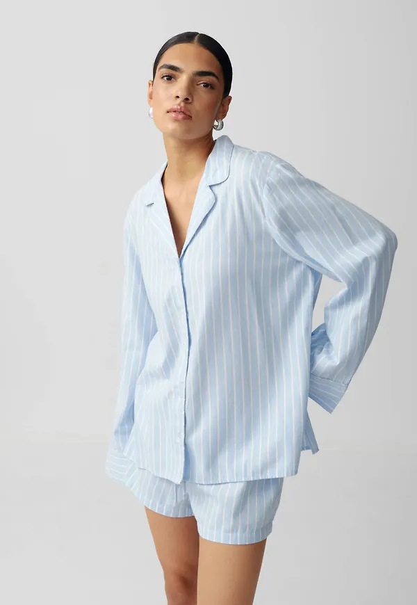Flannel pyjamas shirt