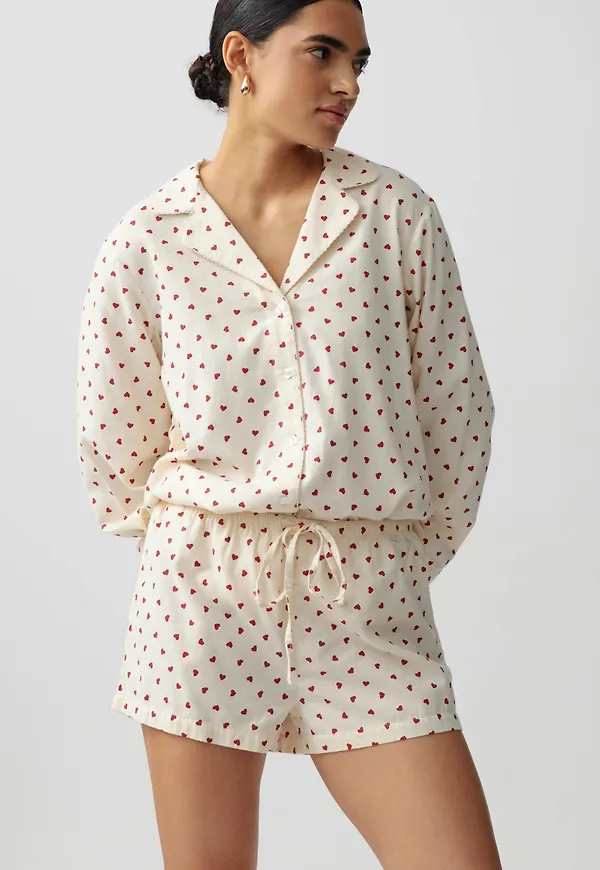 Flannel pyjamas shorts