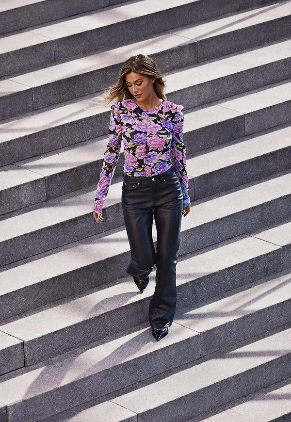 Flare pu jeans