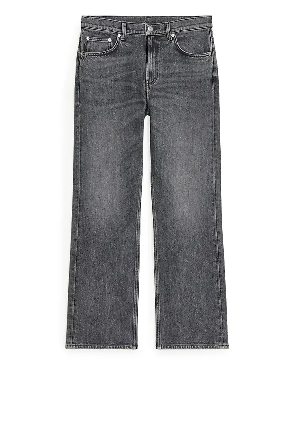 FLARED CROPPED STRETCH Jeans - Black