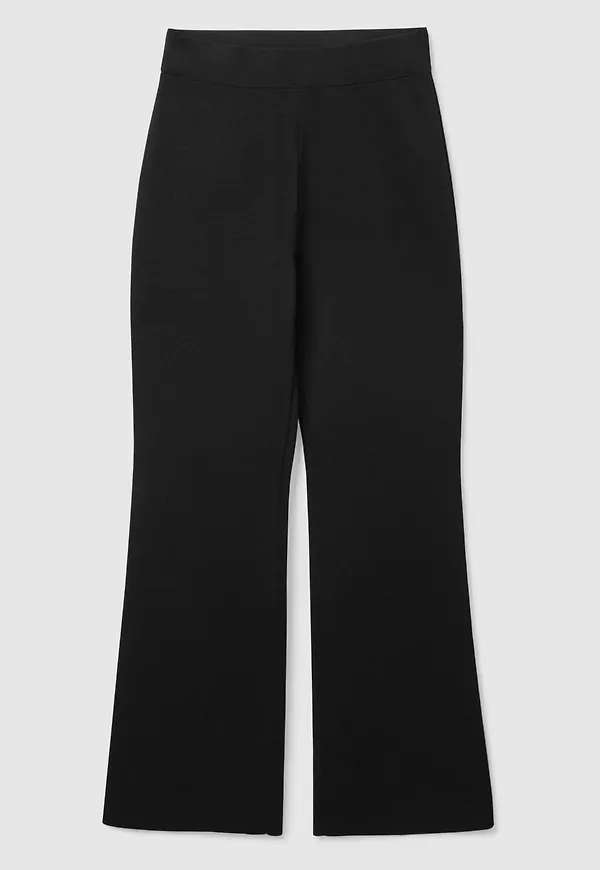 FLARED KNITTED TROUSERS