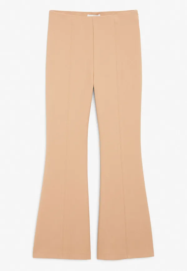 Flared trousers - Beige