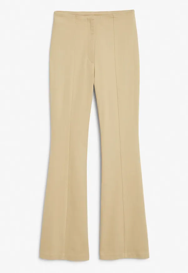 Flared trousers - Beige