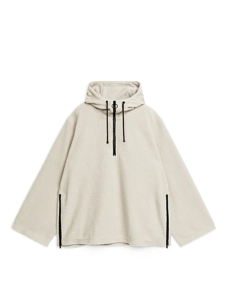 Fleece Hoodie - Beige