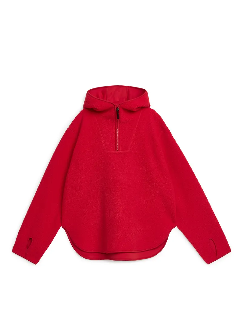 Fleece Hoodie - Red