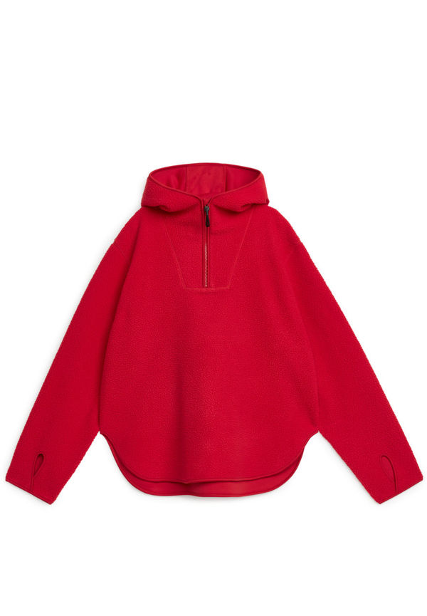 Fleece Hoodie - Red