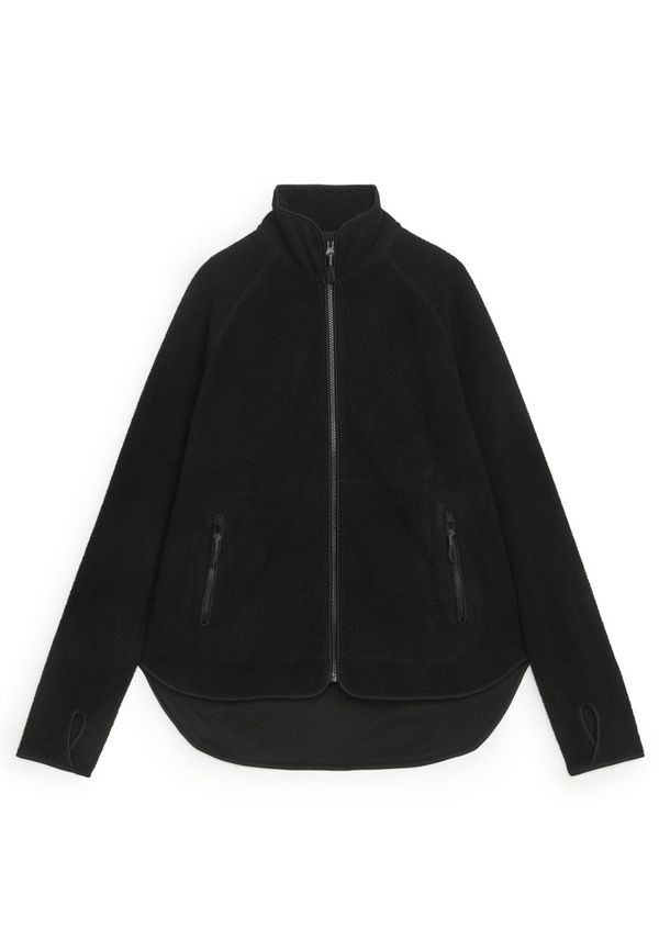 Fleece Zip Jacket - Black