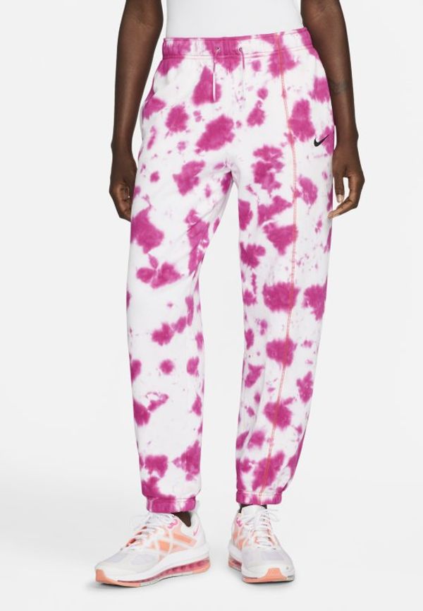 Fleecebyxor Nike Sportswear med batikmönster för kvinnor - Rosa
