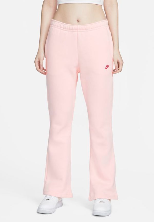 Fleecebyxor Nike Sportswear med utvängda ben för kvinnor - Rosa