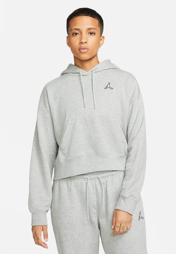 Fleecehuvtröja Jordan Essentials för kvinnor - Grå