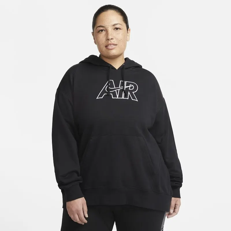 Fleecehuvtröja Nike Air för kvinnor - Svart