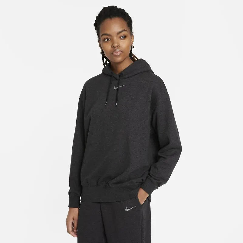 Fleecehuvtröja Nike Sportswear Collection Easy för kvinnor - Svart
