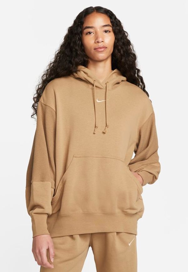 Fleecehuvtröja Nike Sportswear Everyday för kvinnor - Brun