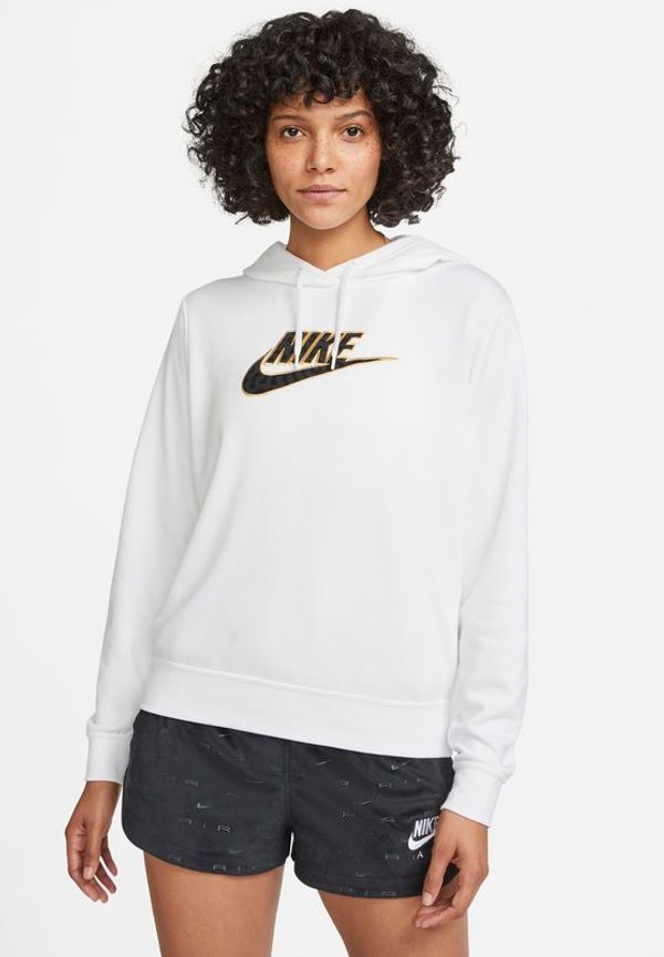 Fleecehuvtröja Nike Sportswear för kvinnor - Vit