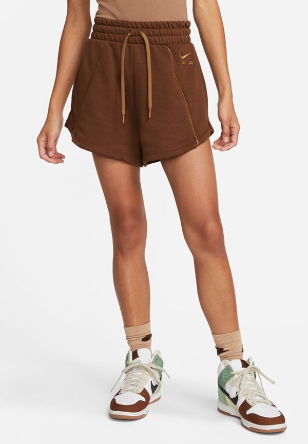 Fleeceshorts med hög midja Nike Air för kvinnor - Brun