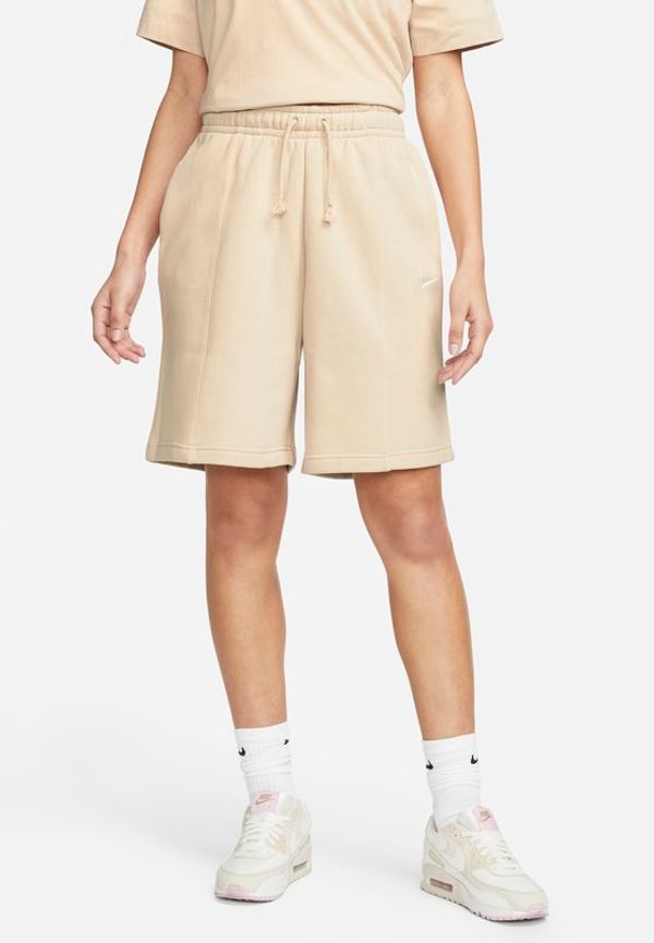 Fleeceshorts med hög midja Nike Sportswear Essential för kvinnor - Brun
