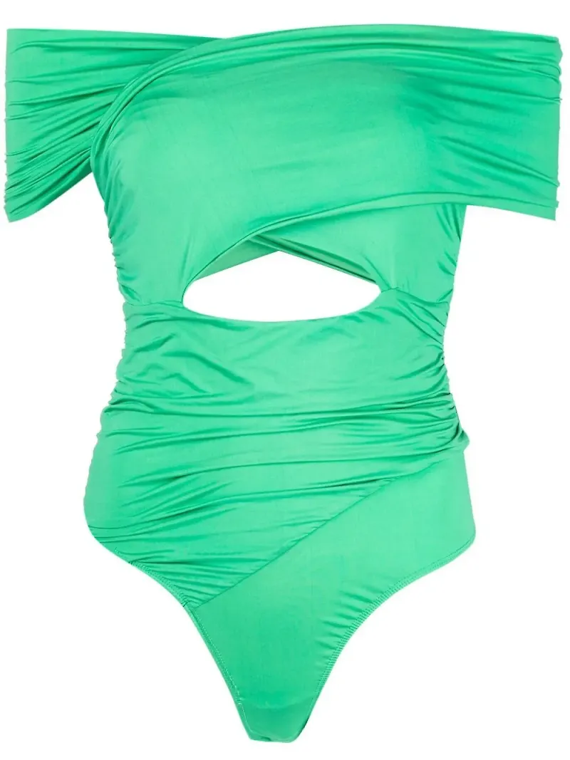 Fleur Du Mal body i omlottmodell - Grön