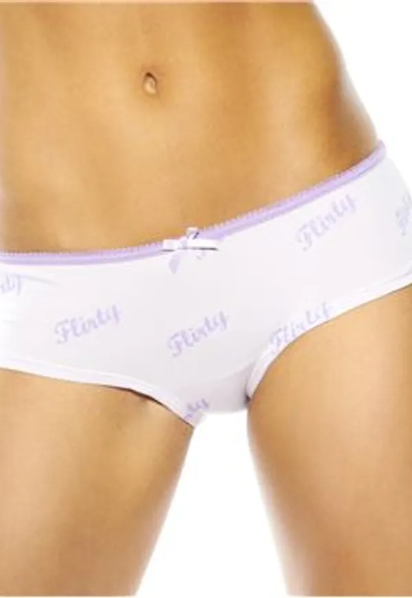 Flirty Undies Trosor Flirty Hipster Lila bomull X-Small Dam