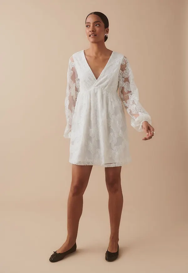 Floral loose fit mini dress