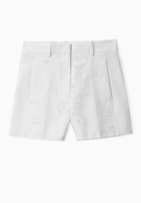 FLORAL PANEL TAILORED SHORTS