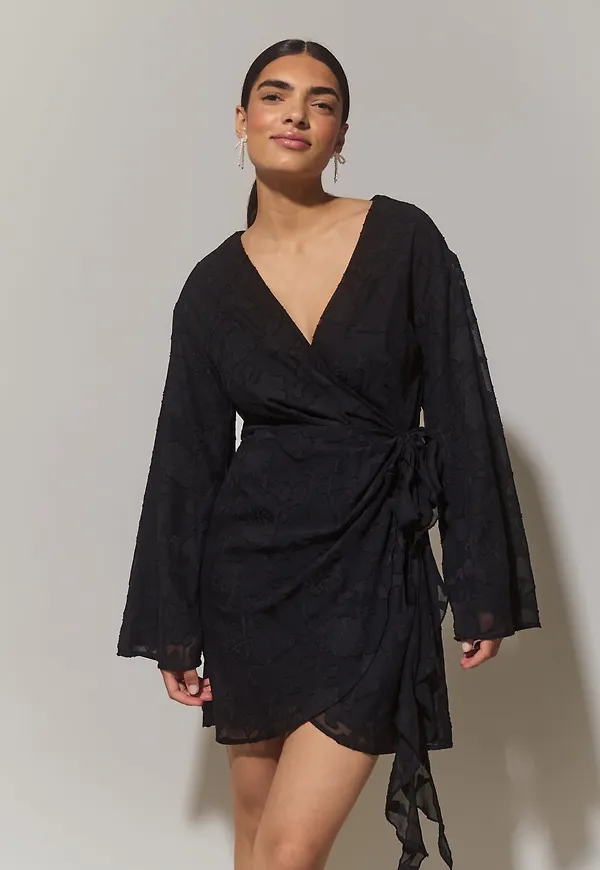 Floral wrap dress